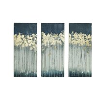 Online Designer Living Room 'Midnight Forest' - 3 Piece Wrapped Canvas Print Set (Set of 3)