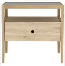 Online Designer Living Room Oak Spindle Bedside Table