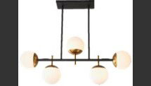 Online Designer Combined Living/Dining HARMONY GLOBES ISLAND CHANDELIER