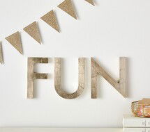 Online Designer Combined Living/Dining Champagne Lacquer Letters