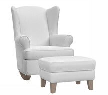 Online Designer Nursery Wingback Convertible Rocking Chair & Ottoman