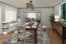 Online Designer Combined Living/Dining 3D Model