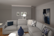 Online Designer Living Room 3D Model