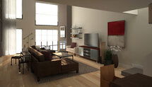 Online Designer Combined Living/Dining 3D Model