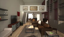 Online Designer Combined Living/Dining 3D Model