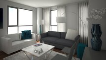 Online Designer Living Room 3D Model