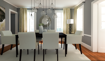 Online Designer Dining Room 3D Model