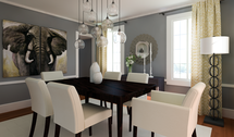 Online Designer Dining Room 3D Model