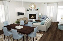 Online Designer Combined Living/Dining 3D Model