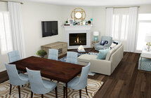 Online Designer Combined Living/Dining 3D Model