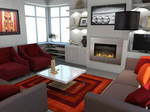 Online Designer Living Room 3D Model