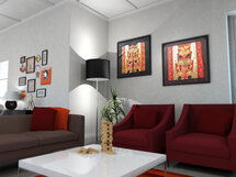 Online Designer Living Room 3D Model