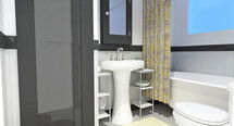 Online Designer Bathroom 3D Model