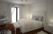 Online Designer Bedroom 3D Model