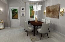Online Designer Combined Living/Dining 3D Model