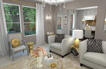 Online Designer Combined Living/Dining 3D Model