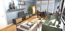 Online Designer Living Room 3D Model