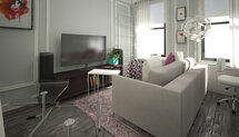 Online Designer Combined Living/Dining 3D Model