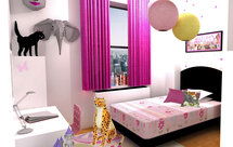 Online Designer Kids Room 3D Model