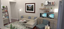 Online Designer Living Room 3D Model