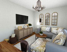 Online Designer Combined Living/Dining 3D Model