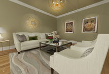 Online Designer Combined Living/Dining 3D Model