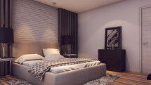 Online Designer Bedroom 3D Model