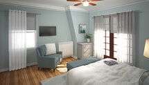 Online Designer Bedroom 3D Model