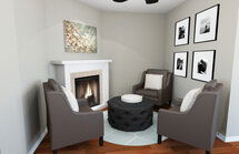 Online Designer Combined Living/Dining 3D Model