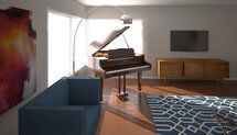 Online Designer Living Room 3D Model