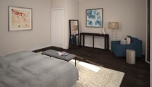 Online Designer Bedroom 3D Model