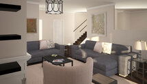 Online Designer Combined Living/Dining 3D Model