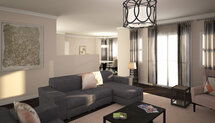 Online Designer Combined Living/Dining 3D Model