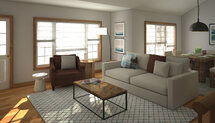 Online Designer Living Room 3D Model