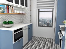 Online Designer Kitchen 3D Model