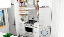 Online Designer Kitchen 3D Model
