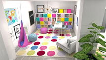 Online Designer Kids Room 3D Model