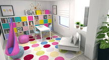 Online Designer Kids Room 3D Model