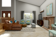 Online Designer Living Room 3D Model