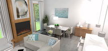 Online Designer Combined Living/Dining 3D Model