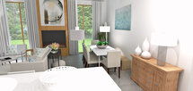 Online Designer Combined Living/Dining 3D Model