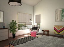 Online Designer Bedroom 3D Model