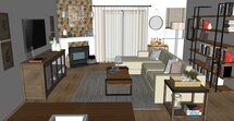 Online Designer Living Room 3D Model