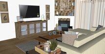 Online Designer Living Room 3D Model