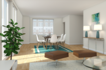 Online Designer Combined Living/Dining 3D Model