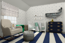 Online Designer Bedroom 3D Model