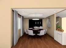 Online Designer Dining Room 3D Model