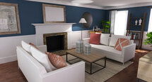 Online Designer Living Room 3D Model