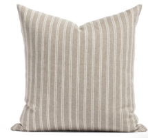 Online Designer Bedroom Conway Stripe 20x20 Pillow, Bark