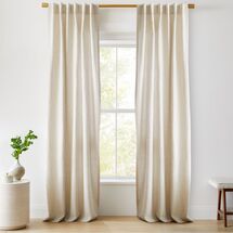 Online Designer Combined Living/Dining European Flax Linen Curtain - Natural